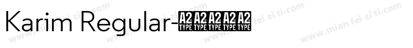 Karim Regular字体转换
